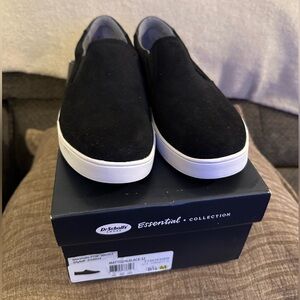 Dr. Scholl's Women's 8.5 Mattison Black Suede 
Slip On Sneakers Casual NEW